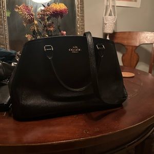 COACH Black Leather Crossbody